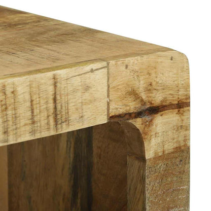 vidaXL TV-Schränk mit Regal Braun 80 x 30 x 25 cm Massivholz Mango