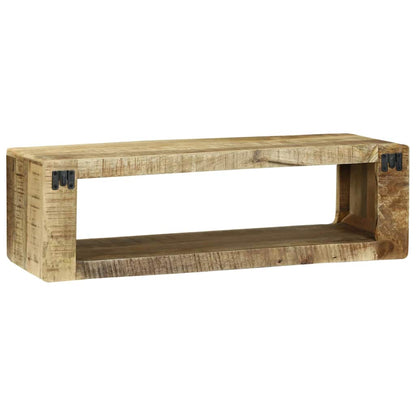 vidaXL TV-Schränk mit Regal Braun 80 x 30 x 25 cm Massivholz Mango