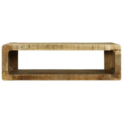 vidaXL TV-Schränk mit Regal Braun 80 x 30 x 25 cm Massivholz Mango