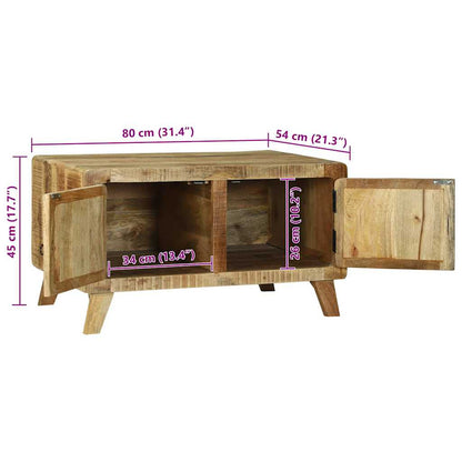 vidaXL Couchtisch Braun 80 x 54 x 45 cm Massivholz Mango