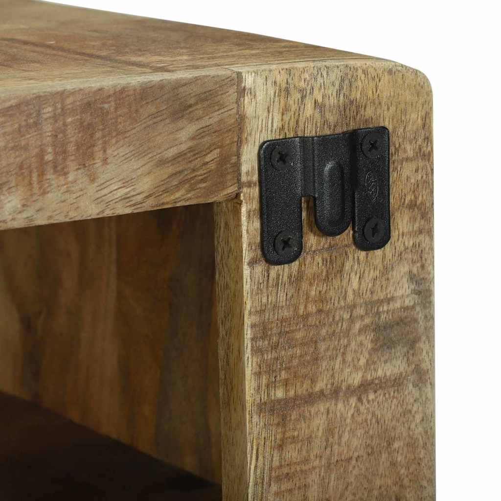 vidaXL TV-Schränk mit Regal Braun 60 x 32 x 36 cm Massivholz Mango