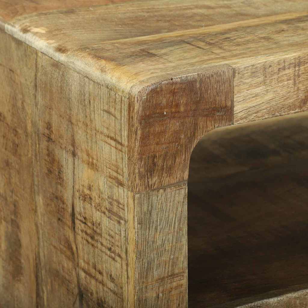 vidaXL TV-Schränk mit Regal Braun 60 x 32 x 36 cm Massivholz Mango