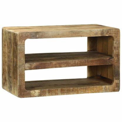 vidaXL TV-Schränk mit Regal Braun 60 x 32 x 36 cm Massivholz Mango