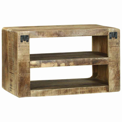 vidaXL TV-Schränk mit Regal Braun 60 x 32 x 36 cm Massivholz Mango