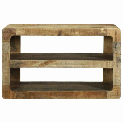 vidaXL TV-Schränk mit Regal Braun 60 x 32 x 36 cm Massivholz Mango