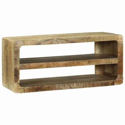 vidaXL TV-Schränk mit Regal Braun 80 x 32 x 36 cm Massivholz Mango