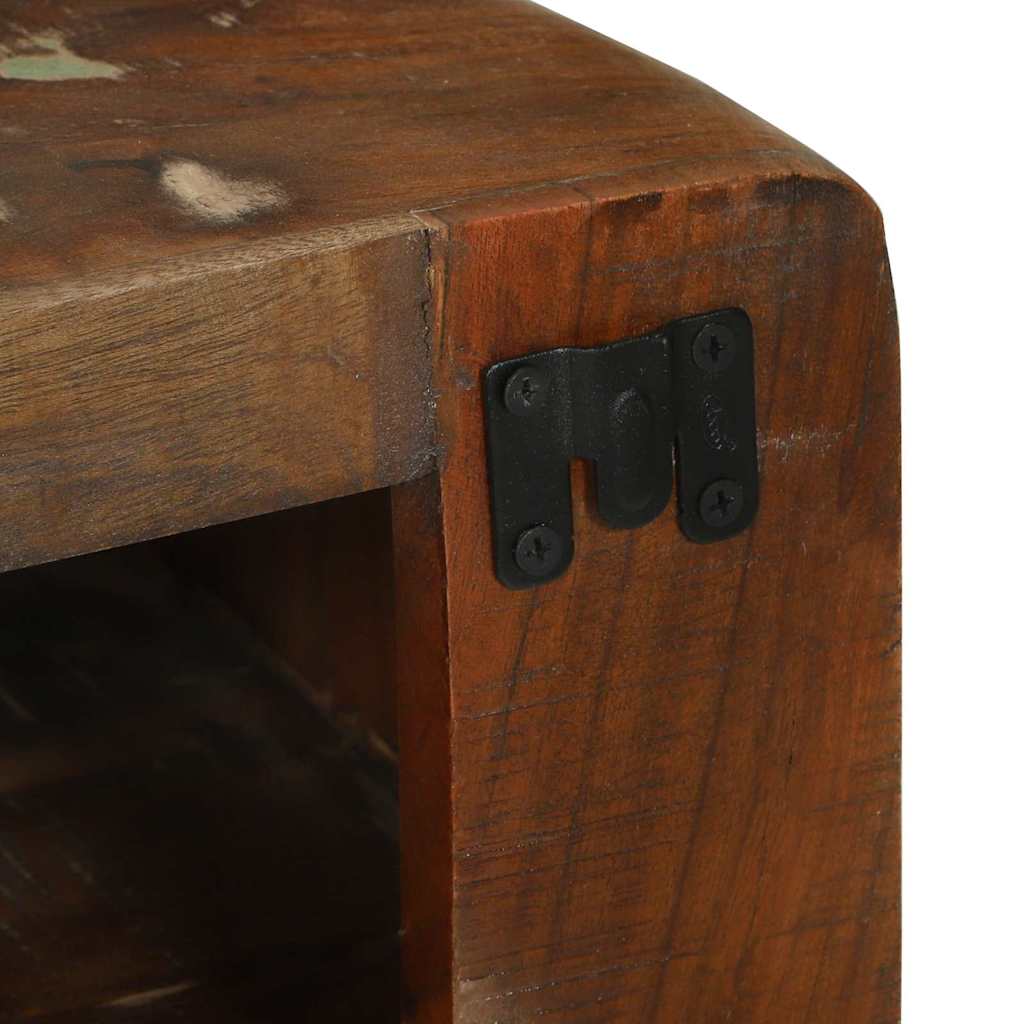 vidaXL TV-Schränk Mehrfarbig 80 x 32 x 36 cm Massivholz Altholz