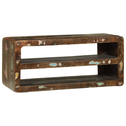 vidaXL TV-Schränk Mehrfarbig 80 x 32 x 36 cm Massivholz Altholz