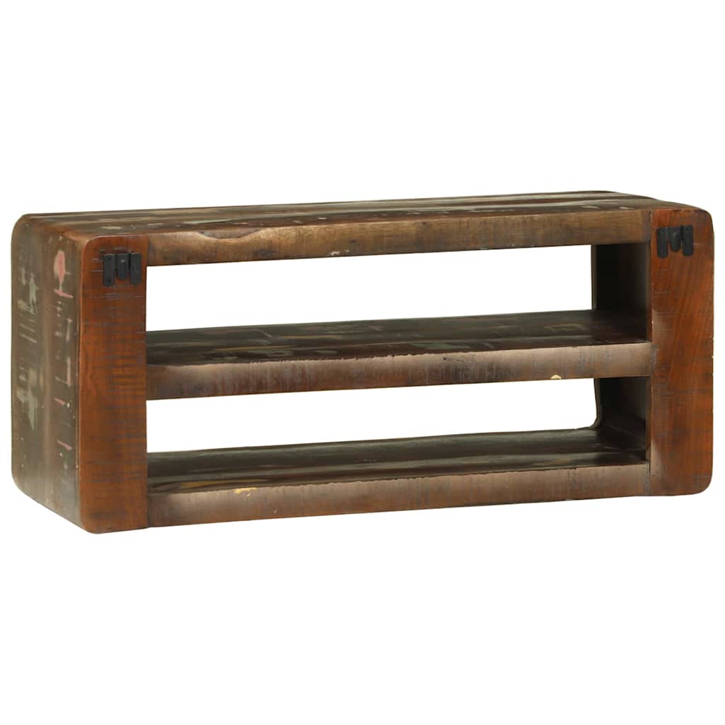vidaXL TV-Schränk Mehrfarbig 80 x 32 x 36 cm Massivholz Altholz