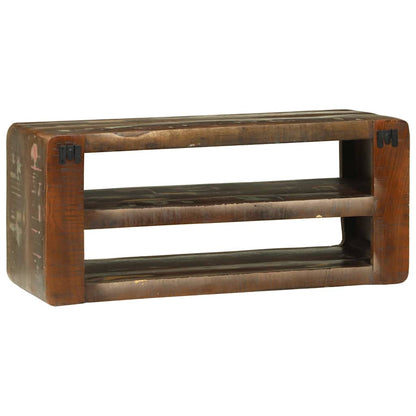 vidaXL TV-Schränk Mehrfarbig 80 x 32 x 36 cm Massivholz Altholz
