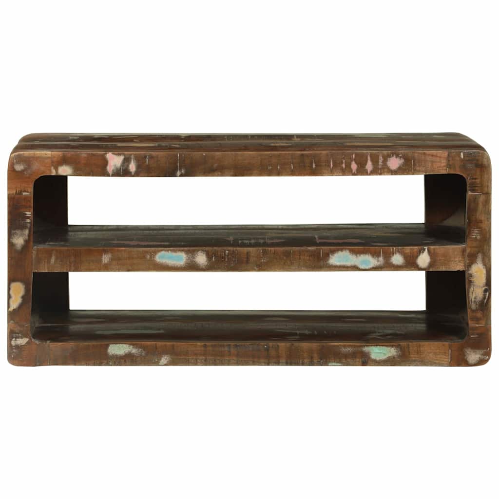 vidaXL TV-Schränk Mehrfarbig 80 x 32 x 36 cm Massivholz Altholz