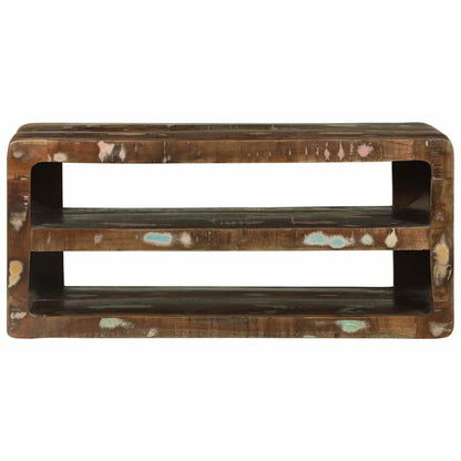 vidaXL TV-Schränk Mehrfarbig 80 x 32 x 36 cm Massivholz Altholz