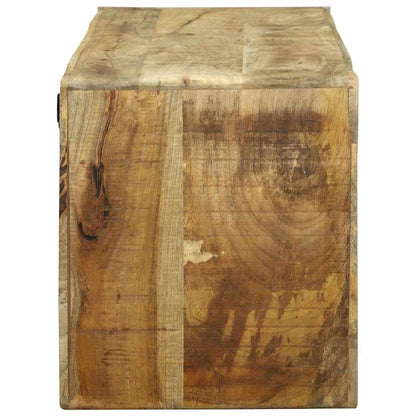 vidaXL TV-Schränk mit Regal Braun 100 x 32 x 36 cm Massivholz Mango