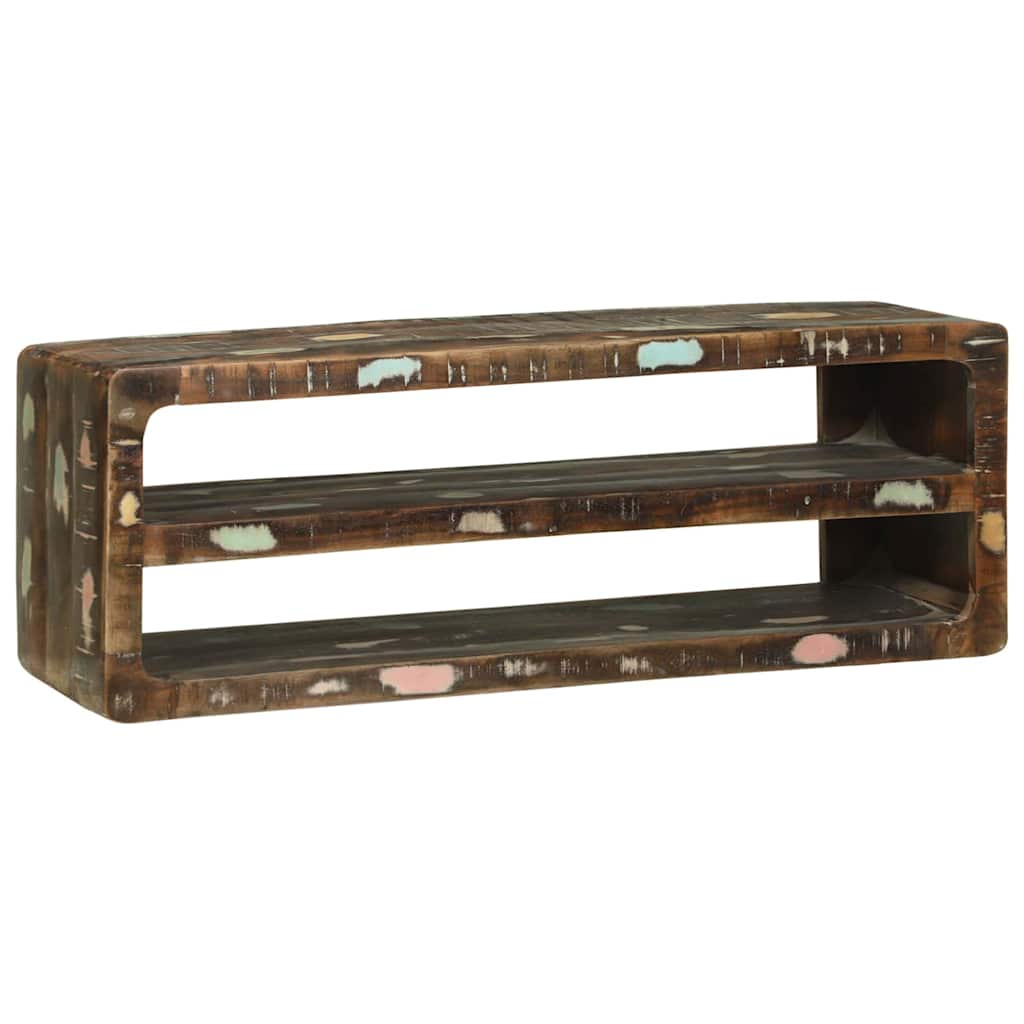 vidaXL TV-Schränk Mehrfarbig 100 x 32 x 36 cm Massivholz Altholz