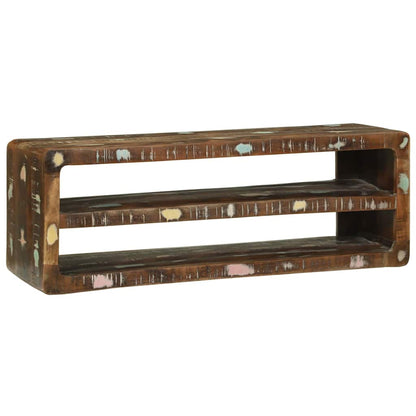 vidaXL TV-Schränk Mehrfarbig 100 x 32 x 36 cm Massivholz Altholz