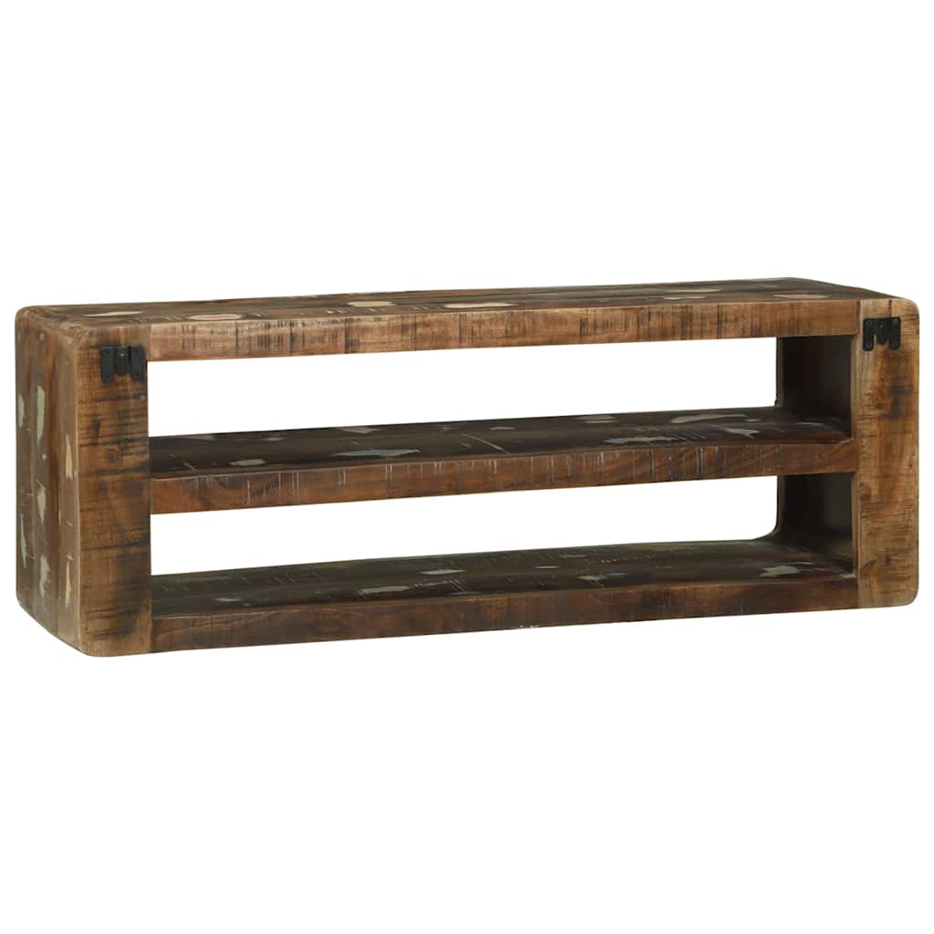 vidaXL TV-Schränk Mehrfarbig 100 x 32 x 36 cm Massivholz Altholz