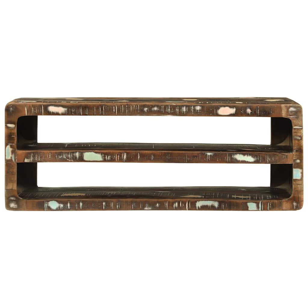 vidaXL TV-Schränk Mehrfarbig 100 x 32 x 36 cm Massivholz Altholz