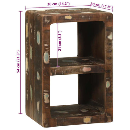 vidaXL TV-Schränk Mehrfarbig 36 x 30 x 54 cm Massivholz Altholz