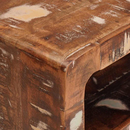 vidaXL Table d'appoint marron 40 x 32 x 46 cm Bois massif recyclé