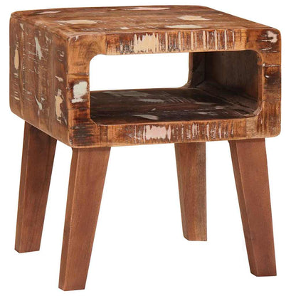 vidaXL Table d'appoint marron 40 x 32 x 46 cm Bois massif recyclé