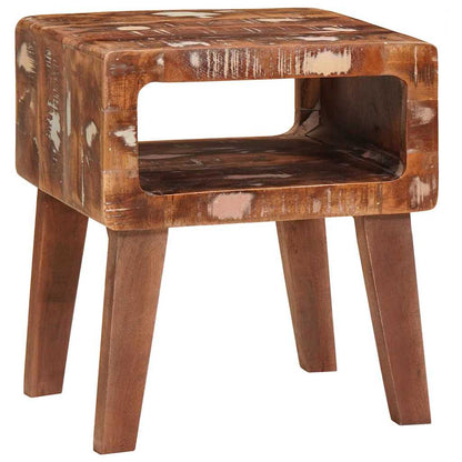 vidaXL Table d'appoint marron 40 x 32 x 46 cm Bois massif recyclé