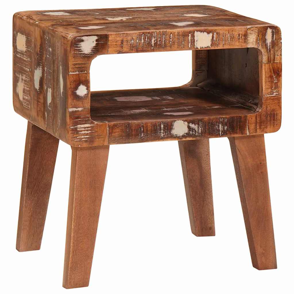 vidaXL Table d'appoint marron 40 x 32 x 46 cm Bois massif recyclé