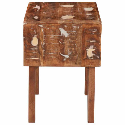 vidaXL Table d'appoint marron 40 x 32 x 46 cm Bois massif recyclé