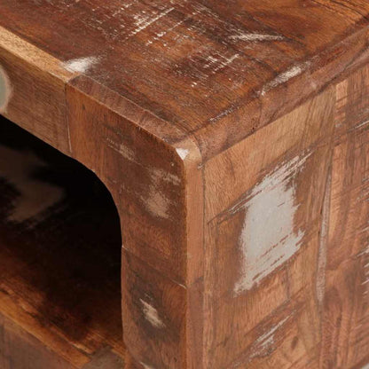 vidaXL Beistelltisch Braun 40 x 40 x 49 cm Massives upgecyceltes Holz