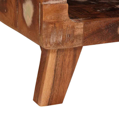 vidaXL Beistelltisch Braun 40 x 40 x 49 cm Massives upgecyceltes Holz