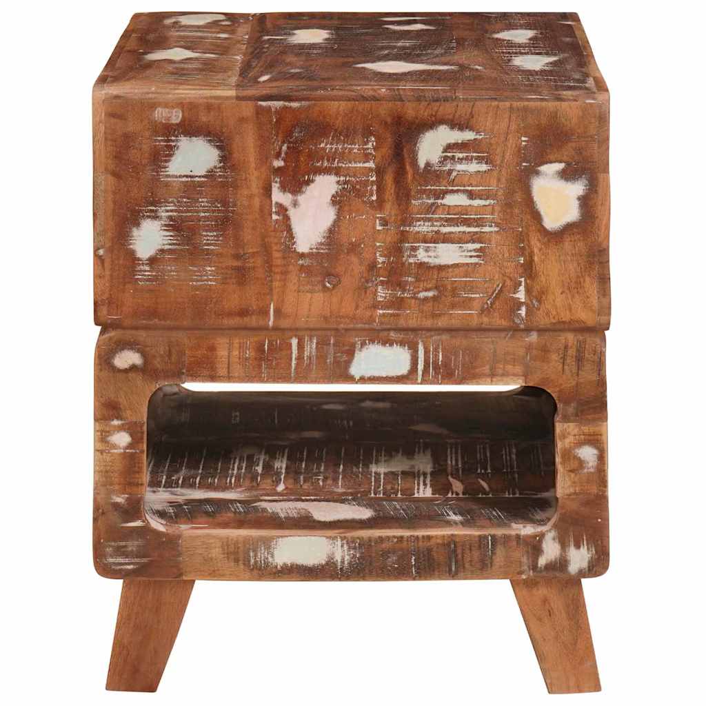 vidaXL Beistelltisch Braun 40 x 40 x 49 cm Massives upgecyceltes Holz