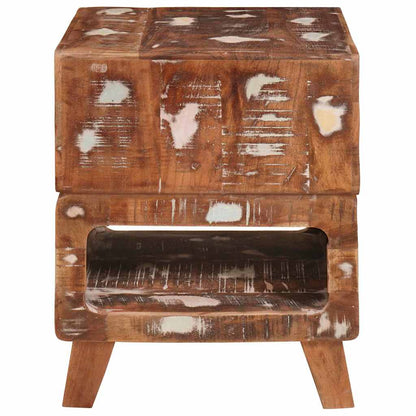 vidaXL Beistelltisch Braun 40 x 40 x 49 cm Massives upgecyceltes Holz