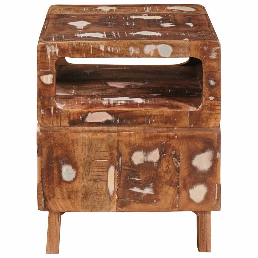 vidaXL Beistelltisch Braun 40 x 40 x 49 cm Massives upgecyceltes Holz