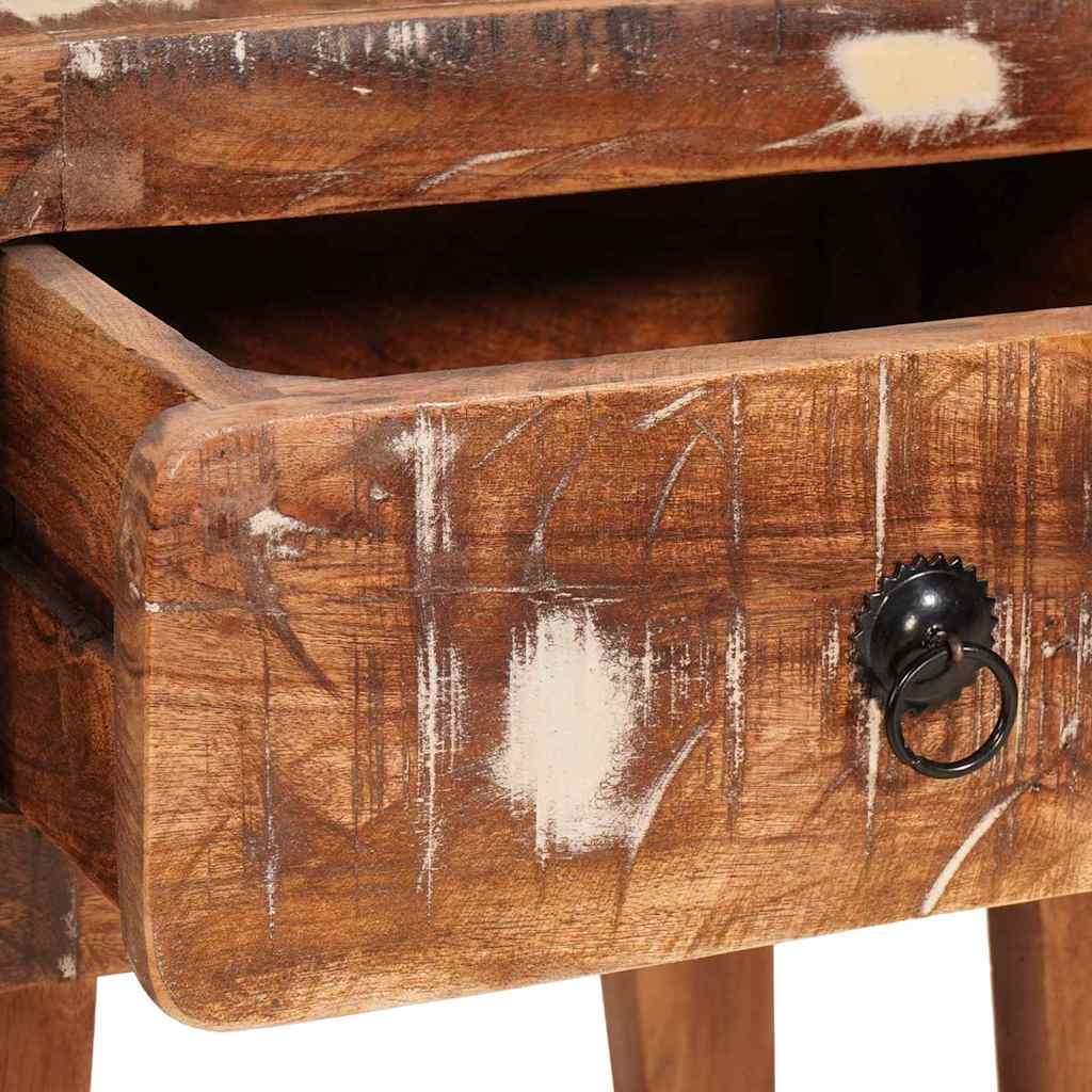 vidaXL Beistelltisch Braun 40 x 32 x 46 cm Massives upgecyceltes Holz