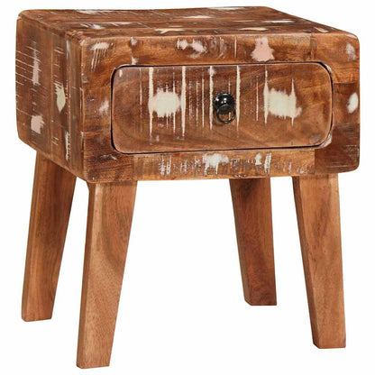 vidaXL Beistelltisch Braun 40 x 32 x 46 cm Massives upgecyceltes Holz