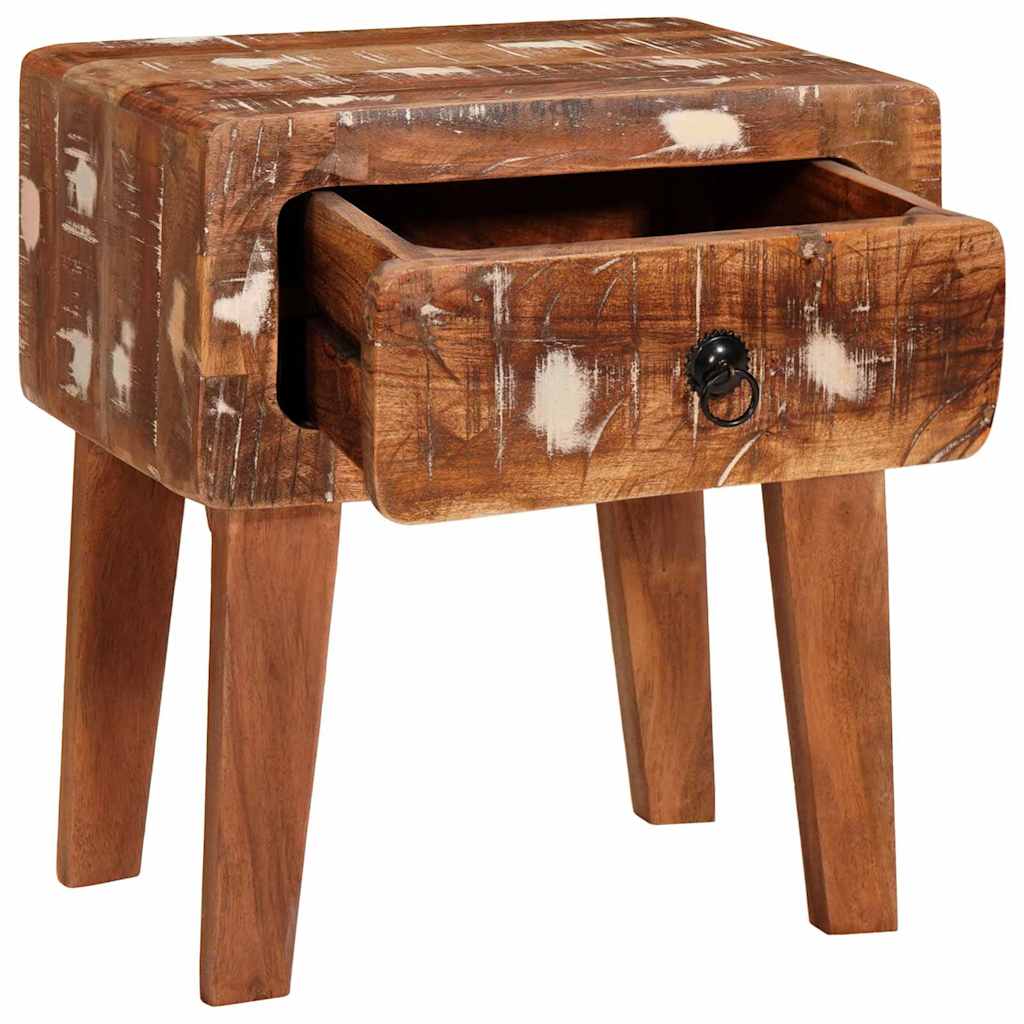 vidaXL Beistelltisch Braun 40 x 32 x 46 cm Massives upgecyceltes Holz
