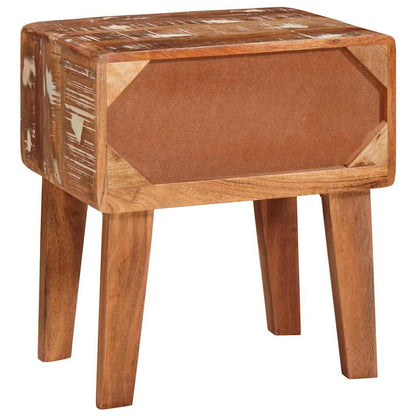 vidaXL Beistelltisch Braun 40 x 32 x 46 cm Massives upgecyceltes Holz