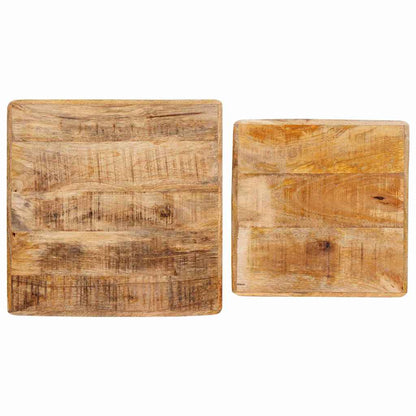 vidaXL Satztische 2 pcs Braun 46 x 46 x 45 cm Massivholz Mango