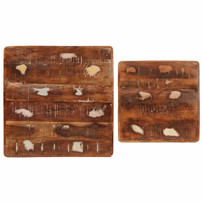 vidaXL Satztische 2 pcs 46 x 46 x 45 cm Massives upgecyceltes Holz