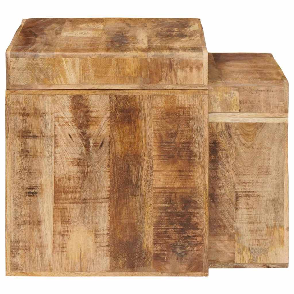 vidaXL Satztische 2 pcs Braun 46 x 40 x 46 cm Massivholz Mango