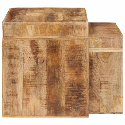 vidaXL Satztische 2 pcs Braun 46 x 40 x 46 cm Massivholz Mango