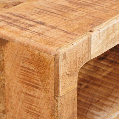 Schminktisch mit Spiegel Braun 90 x 76 x 45 cm Massivholz Mango