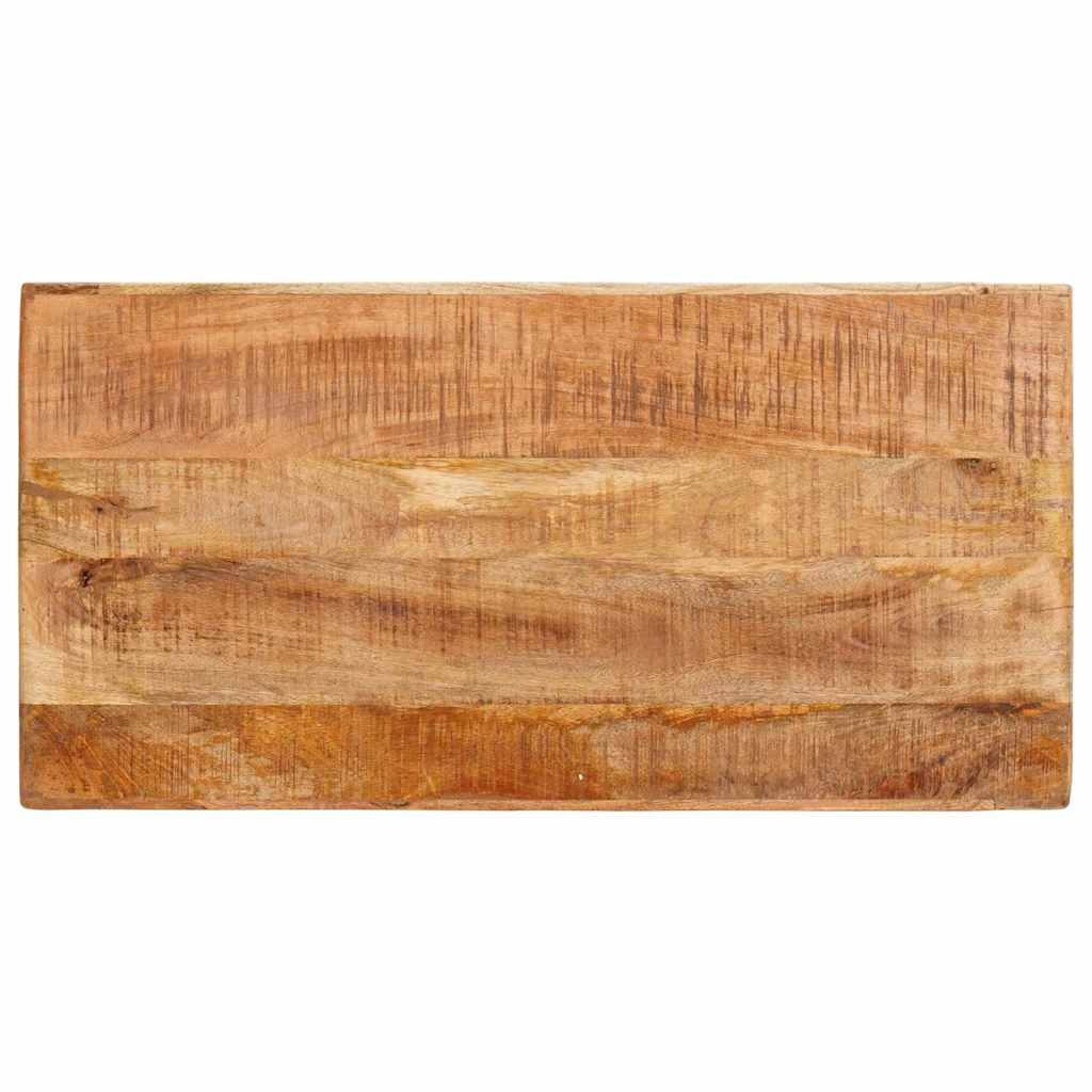 Schminktisch mit Spiegel Braun 90 x 76 x 45 cm Massivholz Mango