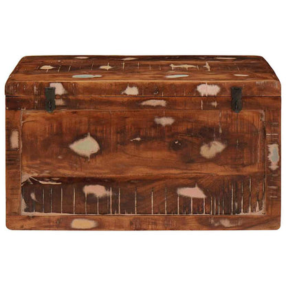 Aufbewahrungsbox mit Speicher mit Tür Braun Massivholz Mango