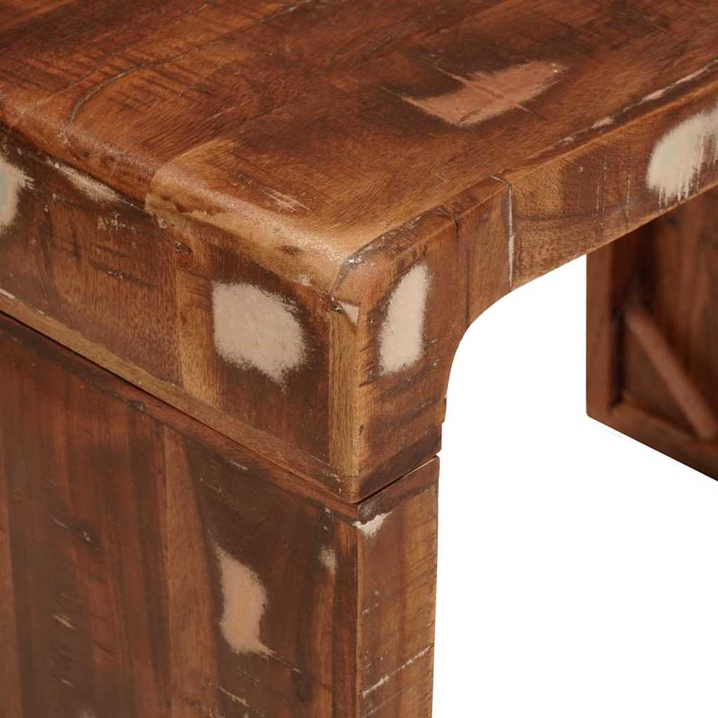 vidaXL Table d'appoint marron 60 x 35 x 46 cm en bois massif recyclé