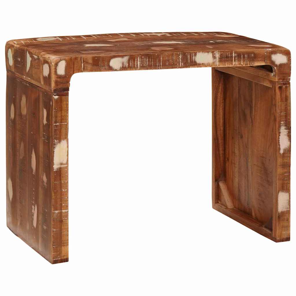 vidaXL Table d'appoint marron 60 x 35 x 46 cm en bois massif recyclé