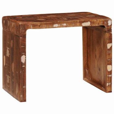 vidaXL Beistelltisch Braun 60 x 35 x 46 cm Massives upgecyceltes Holz