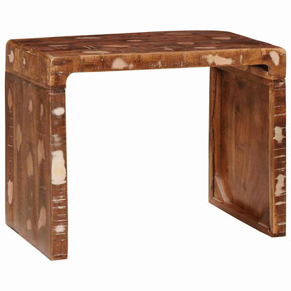 vidaXL Table d'appoint marron 60 x 35 x 46 cm en bois massif recyclé