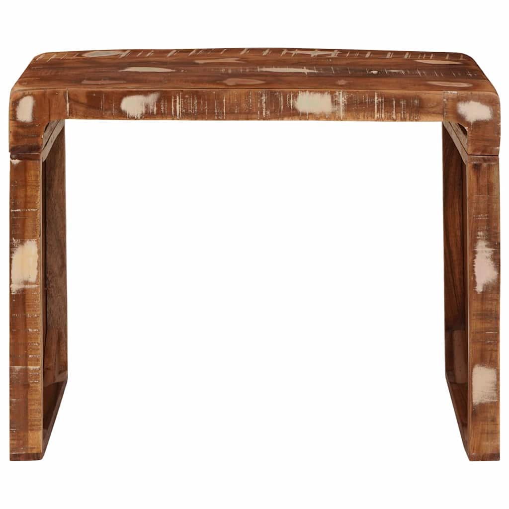 vidaXL Table d'appoint marron 60 x 35 x 46 cm en bois massif recyclé