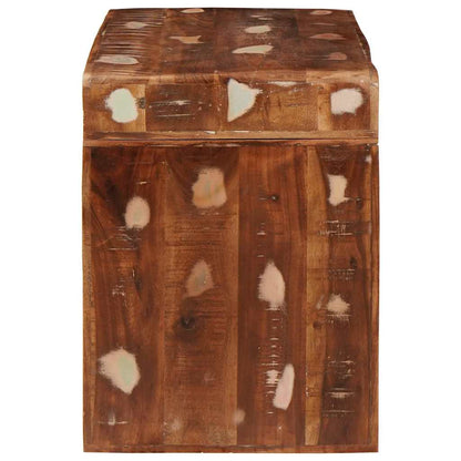 vidaXL Table d'appoint marron 60 x 35 x 46 cm en bois massif recyclé
