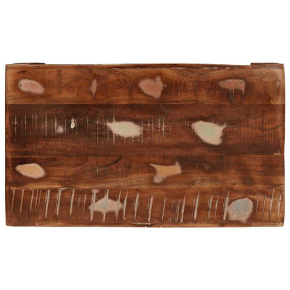 vidaXL Table d'appoint marron 60 x 35 x 46 cm en bois massif recyclé